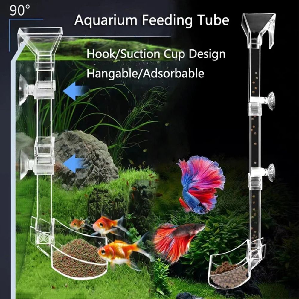 Aquarium Fish Price - Nouveau Tube d'alimentation Transparent pour Aquarium,