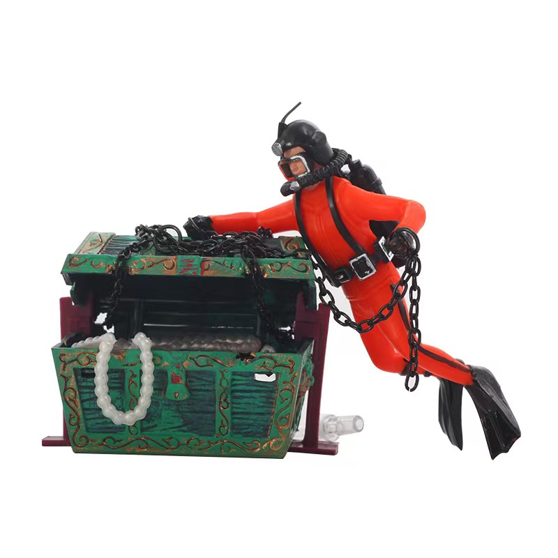 Aquarium Fish Price - Ornement d'aquarium Treasure Frogman World of