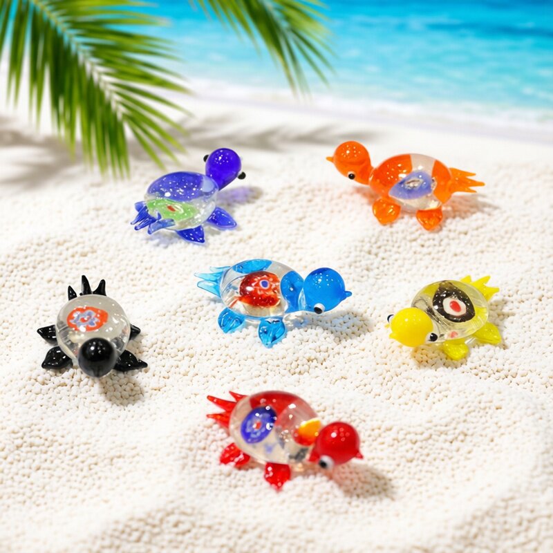 Aquarium Fish Japan - 1 figurine de tortue miniature en