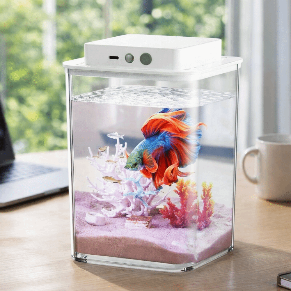 Fish Toy In Aquarium - Aquarium transparent pour poissons Betta avec