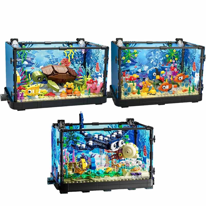 Fish Toy In Aquarium - Ensemble de blocs de construction pour