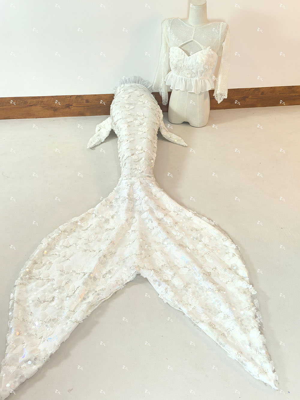 Aquarium Fish Big - Nouveau paillettes sirène grande queue sur