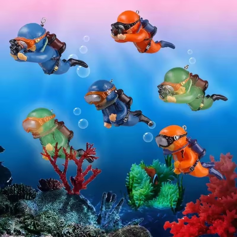 Aquarium Fish Popular - Ornements de plongeur pour aquarium, décoration