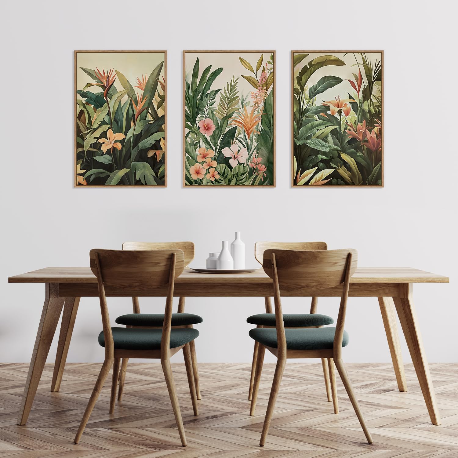 Live Plant Fertilizer - Lot de 3 tableaux sur toile