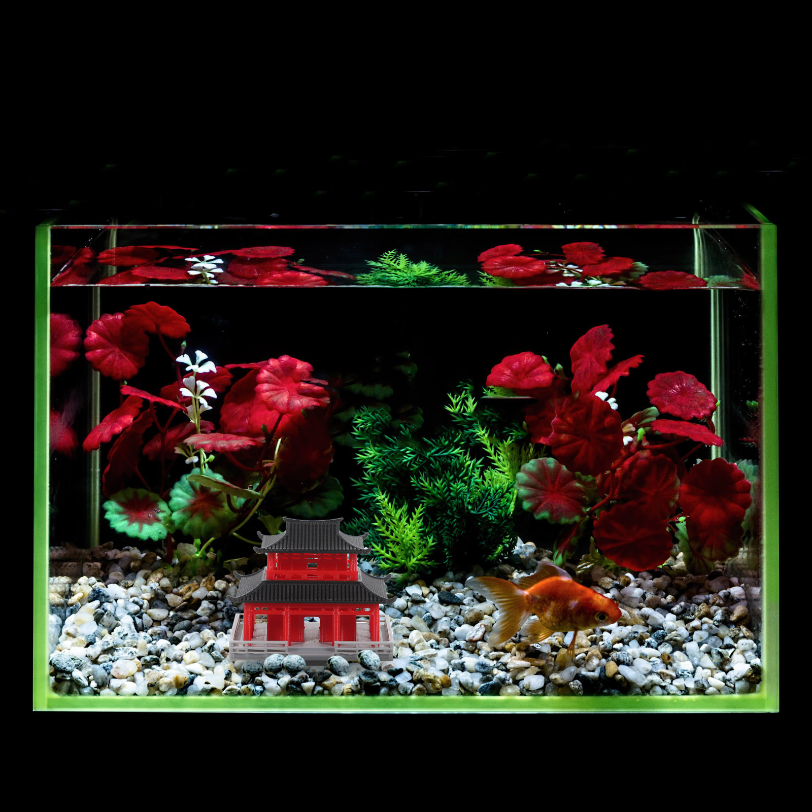 Mini pavillon pagode, architec - Fish Toy In Aquarium avis et prix