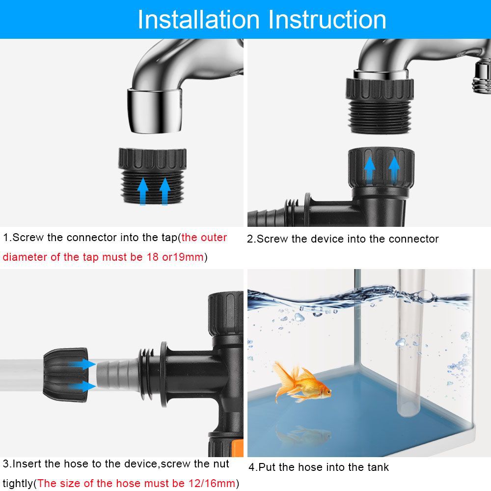 Changeur d'eau d'aquarium sans - Gravel Vacuum Cleaner avis et prix