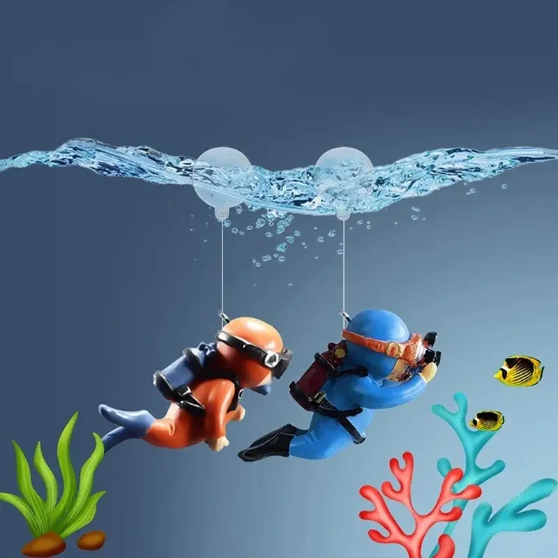 Ornements de plongeur pour aqu - Aquarium Fish Popular avis et prix