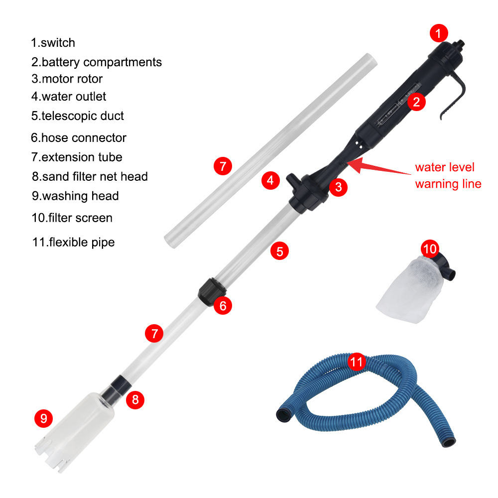 Pompe de changement d'eau élec - Gravel Vacuum Cleaner avis et prix
