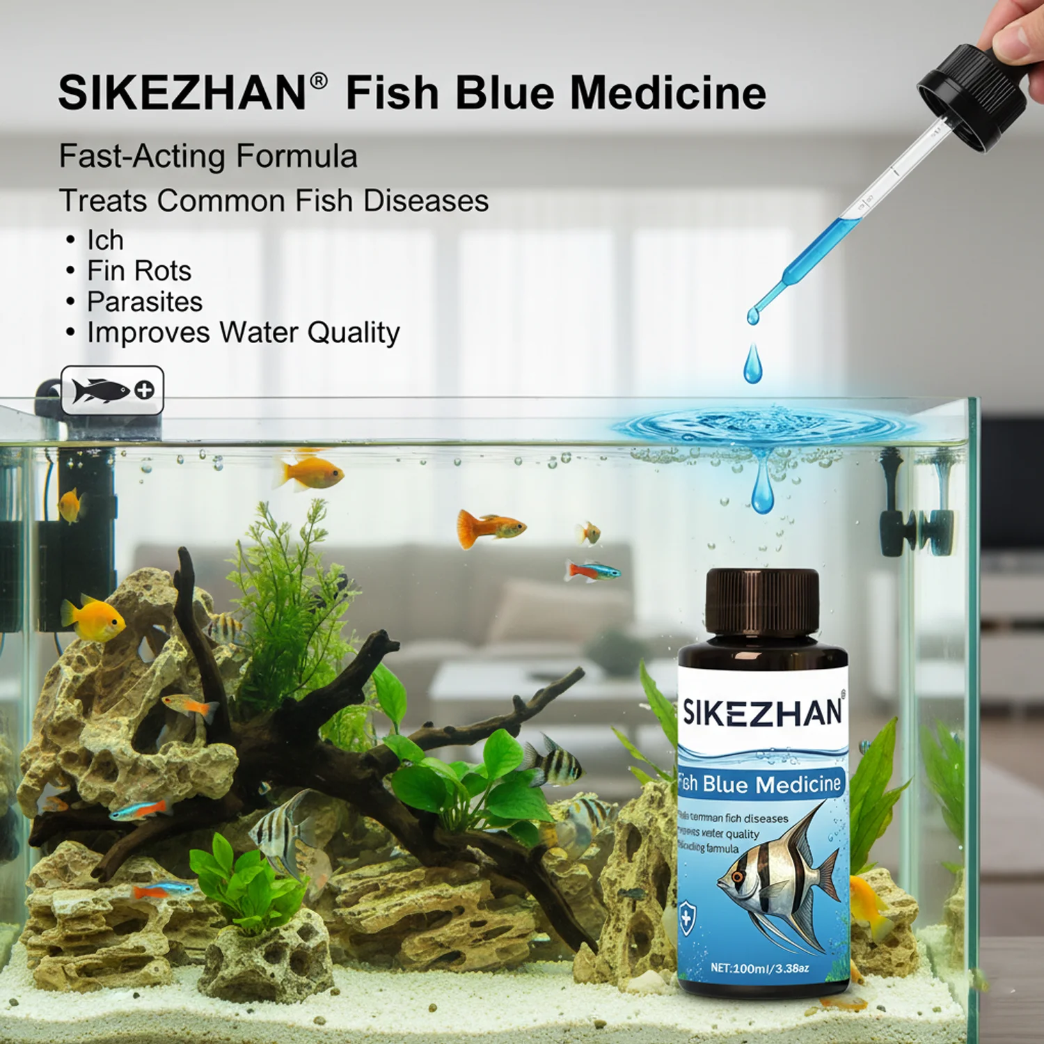 Solution bleue en méthylène de - Gravel Vacuum Cleaner avis et prix