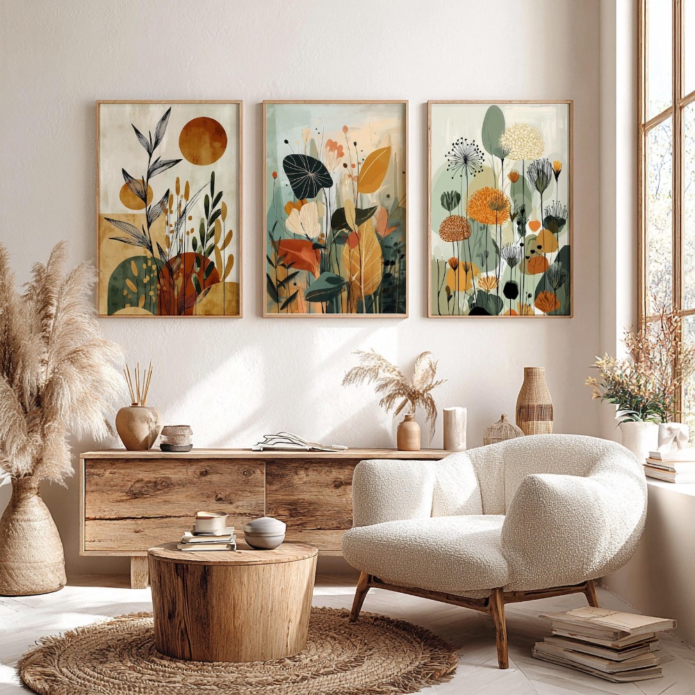 Lot de 3 affiches murales bohè - Live Plant Fertilizer avis et prix